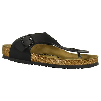 Birkenstock Unisex Sandals Ramses Casual Buckle Toe-Post Open Back Birko-Flor • £44.48