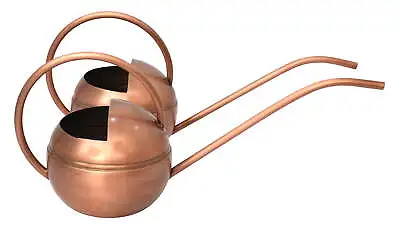 2 Count Metal Watering Cans Copper Finish 7.25 Inch H Watering Can • $30.99