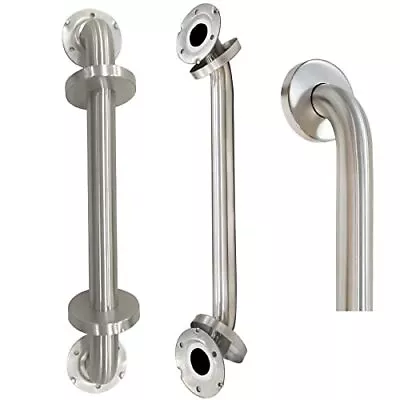 $57 • Buy 18 Inch Shower Grab Bar 2 Pack Brushed Nickel SUS304 Safety Bathroom Grab Bars