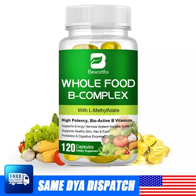 Vitamin B Complex Supplement - Super B Vitamin Immune Boost Energy Metabolism • $13.49