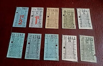 Sheffield Transport Department - Set Of 10 Bus Travel Tickets • £4