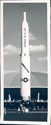 1964 US Air Force Towering Missile Titan Massive Ballistic Military Speed Photo • $24.99