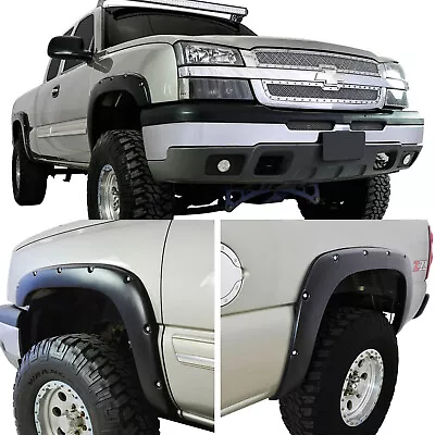 Fits 99-06 Chevy Silverado/ Sierra Pocket Rivet ABSFender Flares • $139.99