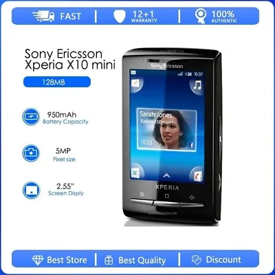$44 • Buy Sony Ericsson Xperia X10 Mini E10i Unlocked 3G WIFI GPS 5MP Mobile Phone