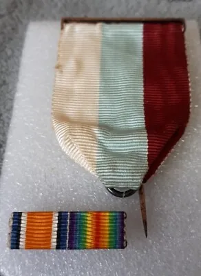 Job Lot Of 2 Vintage Medal Ribbons Militaria Memorabilia  • £2.99