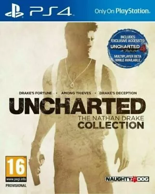 PS4 Uncharted The Nathan Drake Collection EXCELLENT Condition (Works On PS5) • $58.27