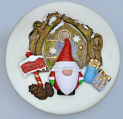 MERRY Christmas Edible Fondant Sugar Christmas Cake Decorations • £25.99