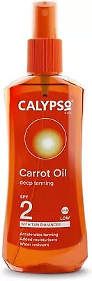 Calypso Carrot Oil Deep Tanning Spray With SPF2 200 Ml • £10.87