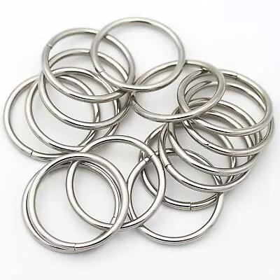 JWBIZ 15 Pcs Metal O Rings Heavy-Duty Extra Thick 3.8mm Thickness For Sewing ... • $15.94