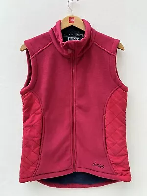 Jack Murphy Outdoor Pinky Red Lined Gilet Bodywarmer Super Soft Size UK 12 EU 40 • £25.49