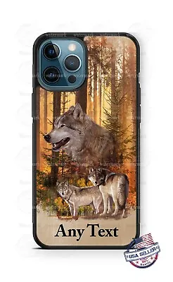 Wolf Pack Wild Animals In Wood Forest Phone Case For IPhone 12 Samsung  Google 4 • $21.98