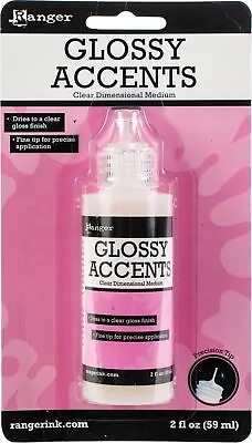 £23.63 • Buy 3 Pack Ranger Inkssentials Glossy Accents 2oz-Clear -GAC17042