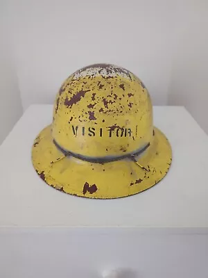 Vtg MSA SKULLGARD Full Brim VISITOR Fiberglass Miner Safety Type K Protective • $39.99