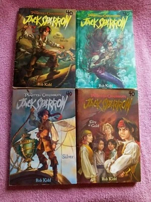 $8.99 • Buy Lot 1 2 5 6 Jack Sparrow Pirates Of Caribbean Book Rob Kidd Nice Sm Flaw Disney