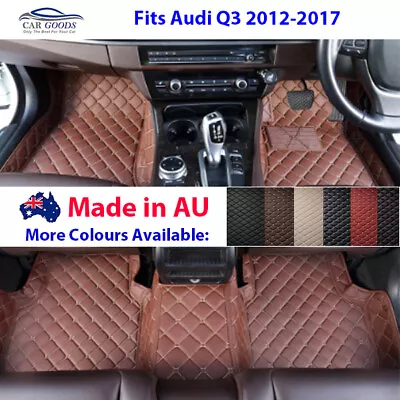 3D Customised Tailored Floor Mats Multi-Colours Suitable For Audi Q3 2012-2017 • $189