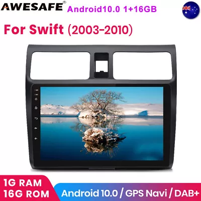 $199.99 • Buy For Suzuki Swift 2003-2010 Android10 Car Stereo Radio Head Unit GPS Navi BT DAB