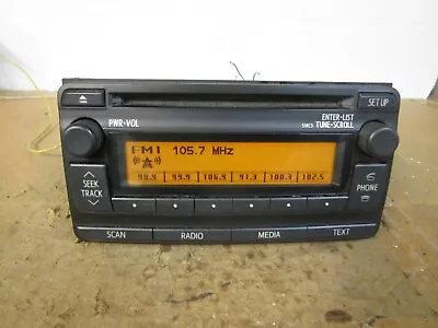 $40 • Buy 12 2012 Toyota Rav4 Radio Audio Stereo CD Player Receiver Sound 861200r130
