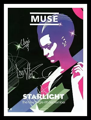 Muse Entire Band Autographed Signed & Framed Photo Print • £19.99