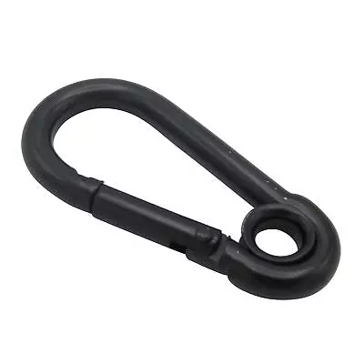 Black Carbine Snap Hook Eye 8MM (Gate Rope Karabina Theatre Marine) • £3.34