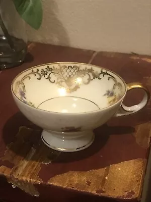  Sango China Tea Cup Made In Occupied Japan Floral Elegant Gold Pattern & Trim • $9