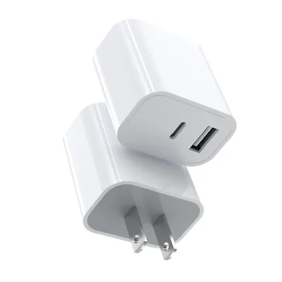 Dual Port 20W USB-C Wall Charger Fast Charging Block Quick Charge Power Adapter • $7.99