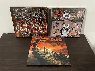 Death Metal CD Lot…Cannibal Corpse (The Bleeding) Death (Symbolic) Solothus • $8.50