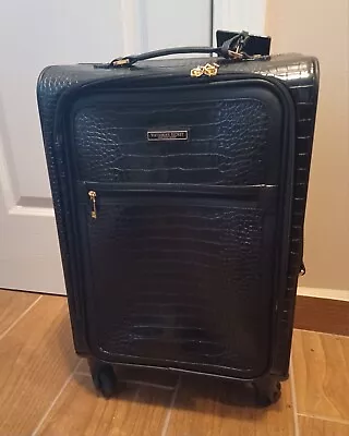 New! Victorias Secret Carry On Wheelie Luggage Suitcase Black HTF!! • $279.99