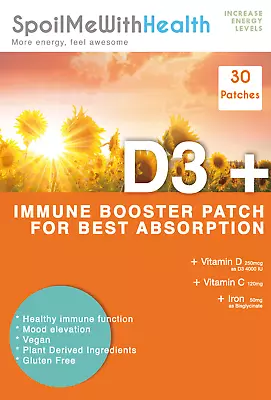 Vitamin D3 Plus Patches. 30 Week Supply • £7.37