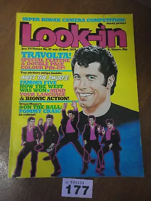 No. 47 November 1978 Look In Magazine - John Travolta / Bionics / Aston Villa • £5.95