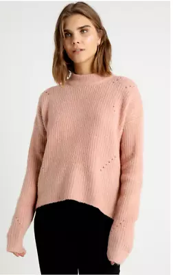 SPARKZ Copenhagen Rinie Pullover Jumper Misty Rose Pink Size Large RRP 99 EUR • $24.85