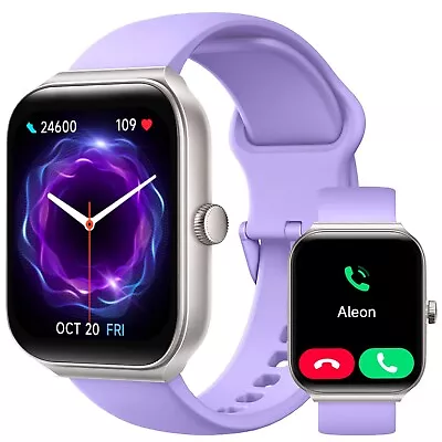 Smart Watch For Women 1.95'' Waterproof Smartwatch Bluetooth IPhone Samsung • $26.78