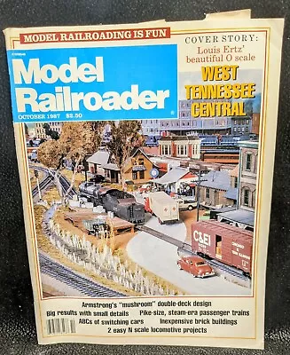 Vintage MODEL RAILROADER MAGAZINE October 1987 West Tennessee Central • $5.20