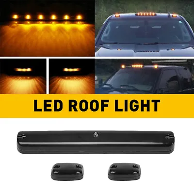 $37.99 • Buy Full Set Amber Cab Roof Marker LED Lights Assy For 07-21 Chevy GMC 2500HD 3500HD