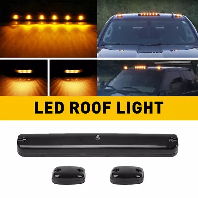 Full Set Amber Cab Roof Marker LED Lights Assy For 07-21 Chevy GMC 2500HD 3500HD • $37.99