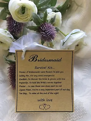 £3.50 • Buy Mother Of The Groom Survival Kit ..Wedding Day Gift.. Fun,loving  & Unique Idea 