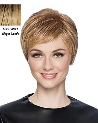 $49.99 • Buy Hairdo Feather Cut Short Layered Pixie Wig SS25 Rooted Ginger Blonde Hairuwear