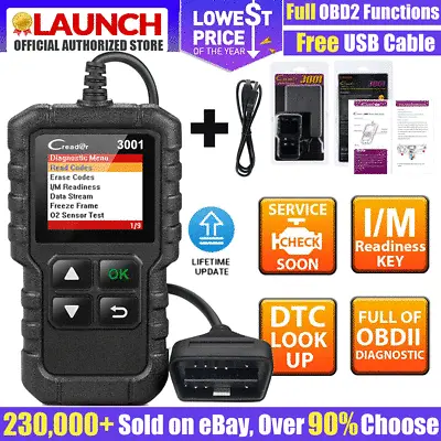 Automotive OBD2 Scanner OBD Code Reader Car Check Engine Fault Diagnostic Tool • $15.99