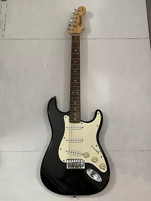 $139 • Buy Fender Starcaster Strat Style Electric Guitar New Strings And Tuners Black/Cream