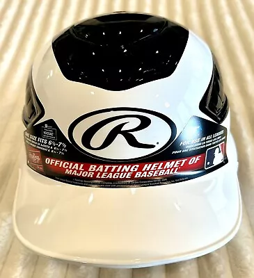 Rawlings COOLFLO Baseball Batting Helmet-Black/White-1sz Fit 6.5-7.5 • $44.99