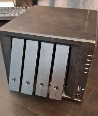 Synology DS918+ 4 Bay Desktop NAS Enclosure (Not Working Sold For Parts) • £5.50