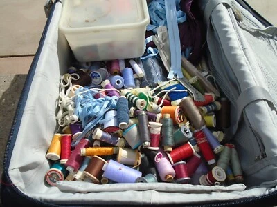 £39.99 • Buy Job Lot Of Vintage  & Modern Sewing Items Haberdashery C/w Antler Momentum Case