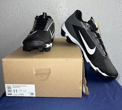 Nike Vapor Edge Shark 2 Black Football Cleats DH5088-010 Mens Size 11 • $49.99