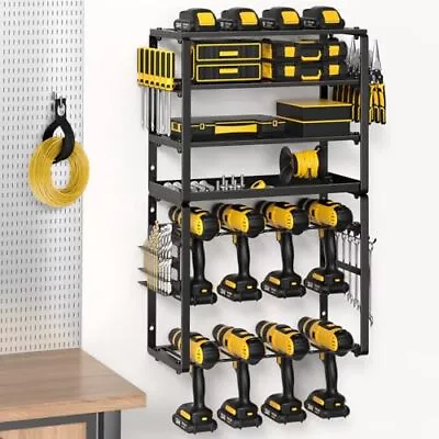 Power Tool Organizer Drill Holder Wall Mount Heavy Duty Garage Tool Organiz... • $57.77