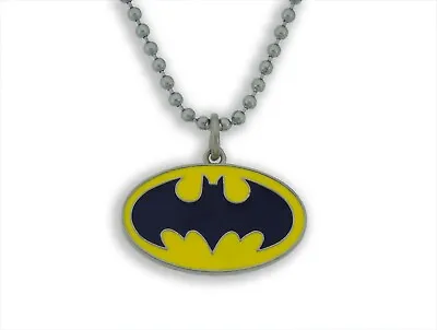 Batman Dark Knight Necklace Original Pendant Halloween Comics Dog Tags Cosplay • $23.86