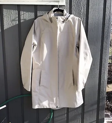 NEW Patagonia Torrentshell 3L Long City Coat - Women's Rain Jacket M/L Cream • $198