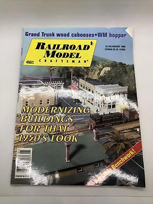 Railroad Model Craftsman Magazine 1999 January GT Wood Caboose WM Hopper Moderni • $15.01