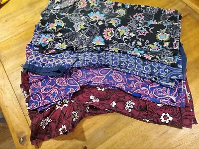 $34 • Buy Lot Of 4 Womens Scrub Tops 2XL XXL Koi KD110 Barco Scrubstar Paisley Flowers