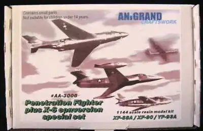 Anigrand Models 1/144 PENETRATION FIGHTERS XF-88 XF-90 YF-93 & X-6 Special Set • $99.33