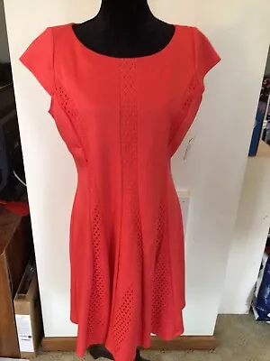 Gabby Skye Women’s Sleeveless Dress Tomato Red NWT Sz 14 • $14.99