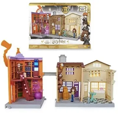 $45 • Buy Harry Potter, Magical Minis Diagon Alley 3-in-1 Playset With Lights & Sounds
